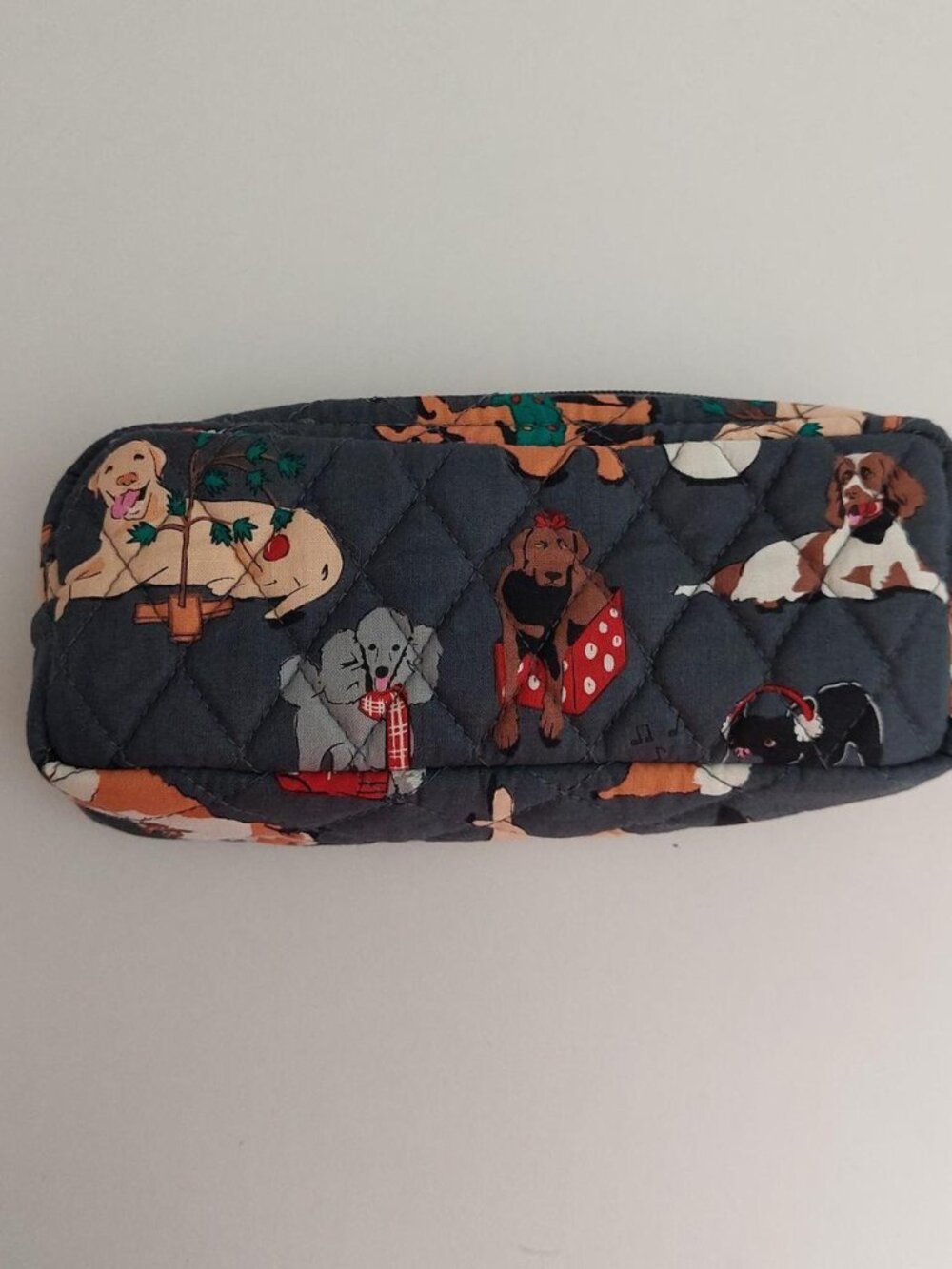 Vera Bradley Holiday Dogs best in show Dog pet cosmetic travel case bag zipper p